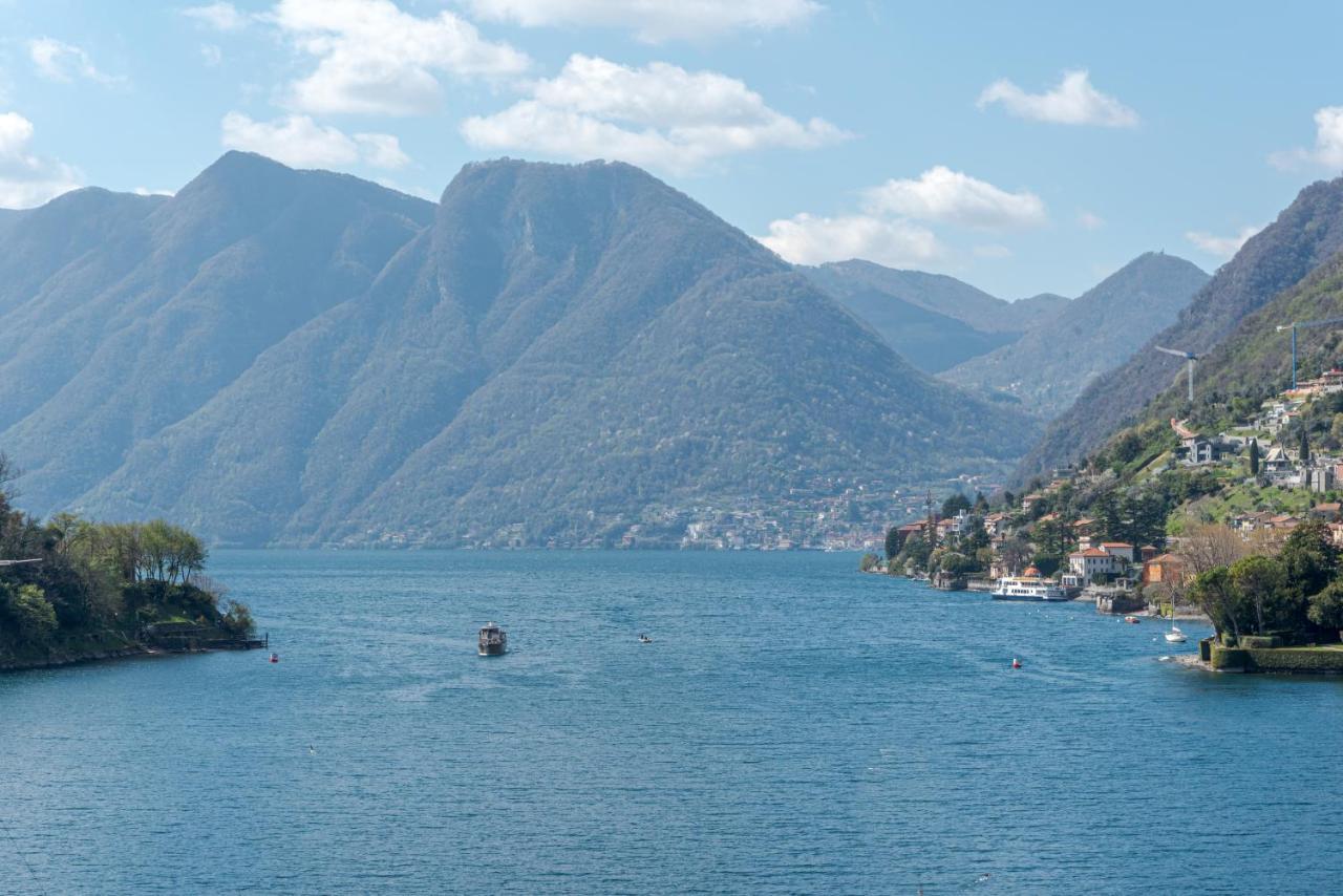 Lake Como Apartment With Balcony And Private Parking Оссуччо Экстерьер фото